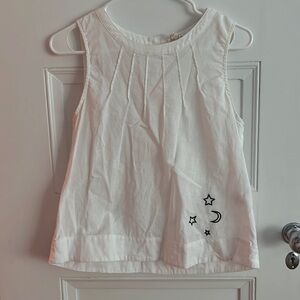 moon and star white tank